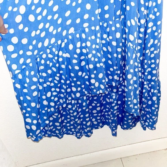 TIARE HAWAII The Blake high-low V-neck tie front dress in Bambi Print SZ: medium - Picture 8 of 16